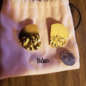 Biko Gold Stud Earrings